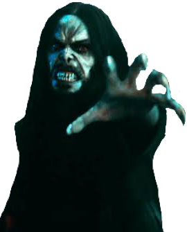 Morbius with his hand open